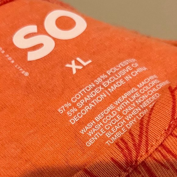 SO ruffle CROP TOP orange FLORAL size XL - Picture 8 of 8